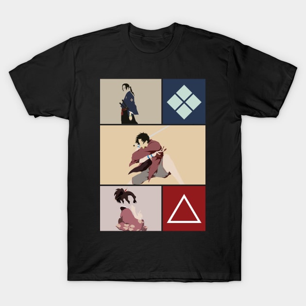 Fuu, Jin, And Mugen T-Shirt by AlonaGraph